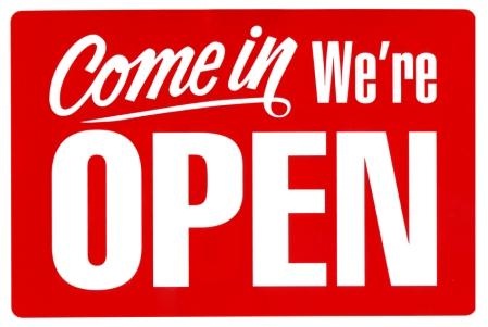 Come In We Are Open